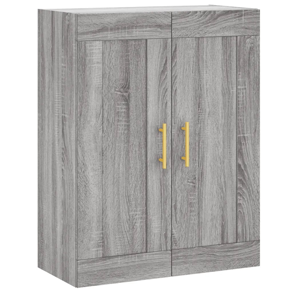 Armadietti a Parete 2 pz Grigio Sonoma in Legno Multistrato 3198007