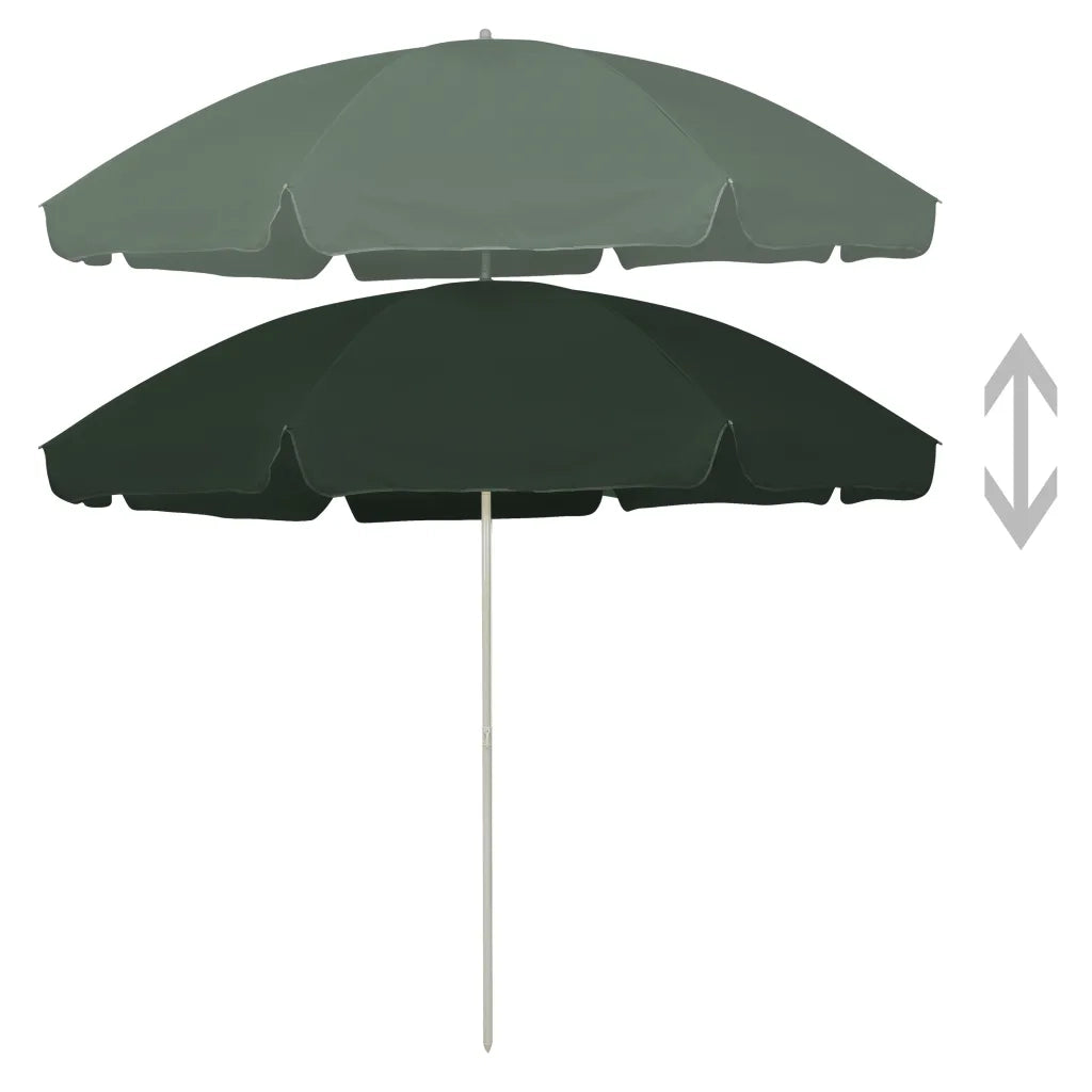 Ombrellone da Spiaggia Verde 300 cm 314709