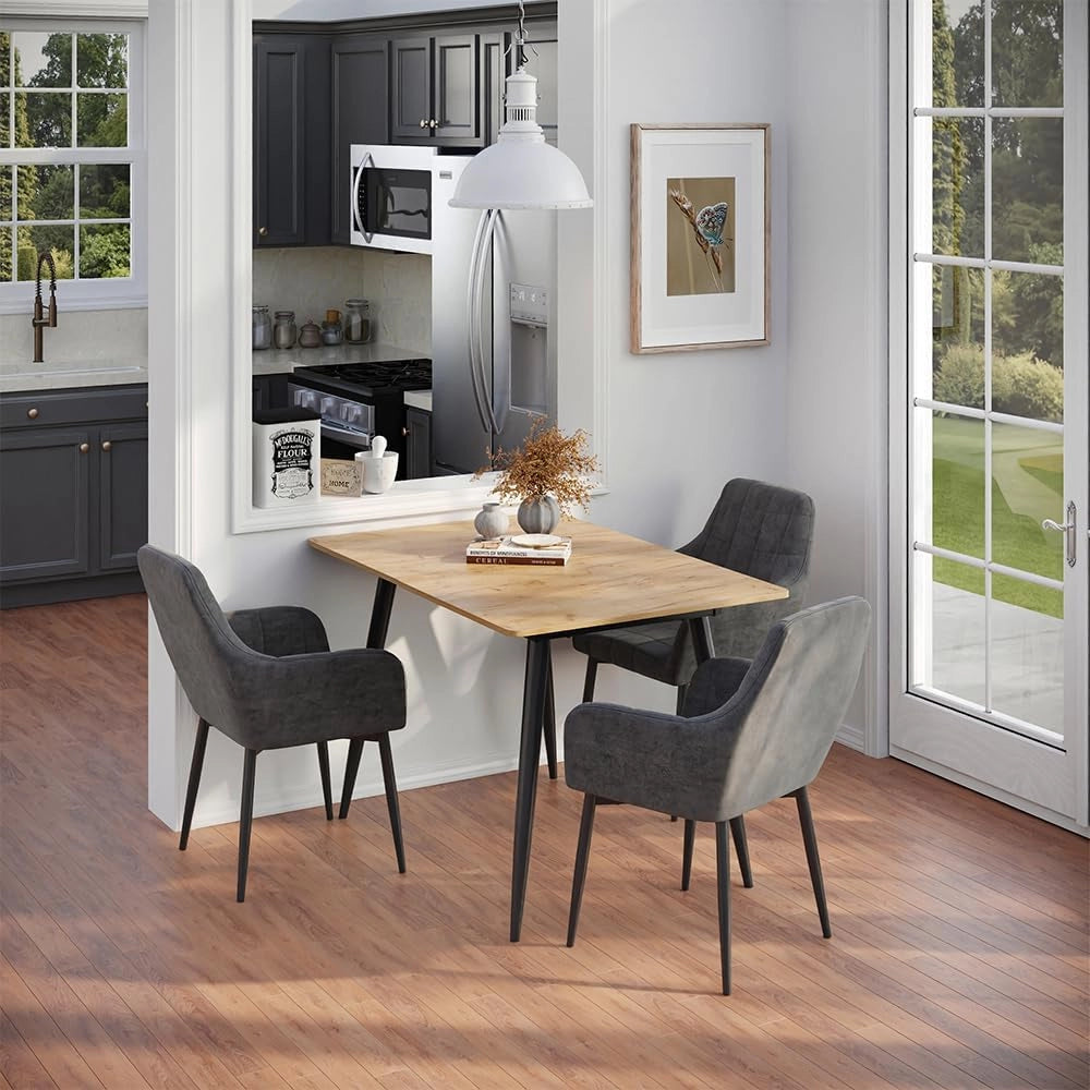 tavolo da pranzo allungabile Beaver, Rovere Goldkraft/nero, 120 x 80 cm Estensibile, per un utilizzo flessibile come tavolo da pranzo o da lavoro