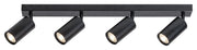 Barra spot nera GU10 4x25W da soffitto Solo 2086 Rabalux