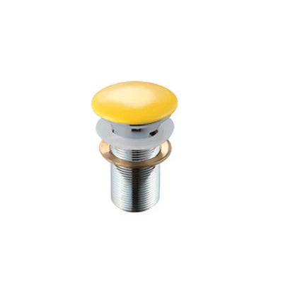 PILETTA CLICK-CLACK LAVABO FANCY CON TROPPO PIENO- Giallo- DH- pezzi 1