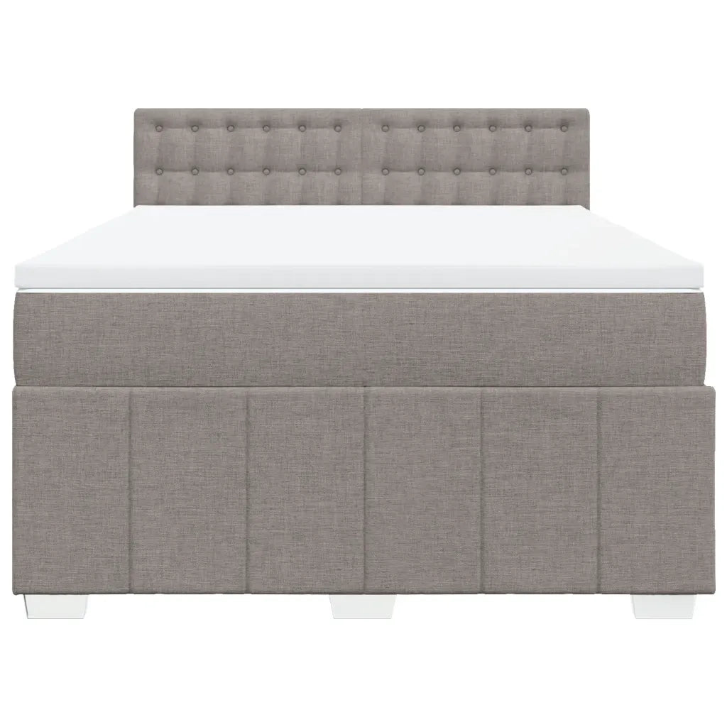 Giroletto a Molle con Materasso Tortora 160x200 cm in Tessuto 3287137