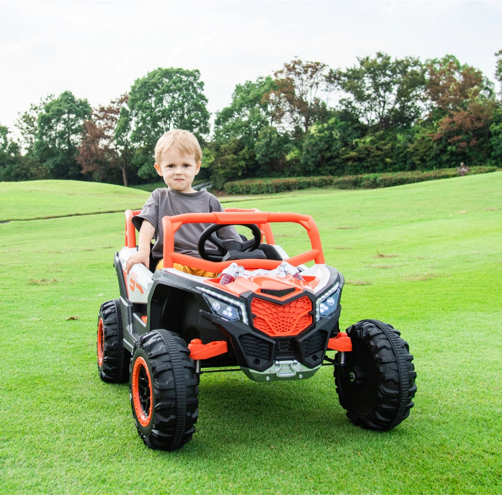 Auto elettrica per bambini ¨C Xylo ¨C 2 posti, telecomando, verde
