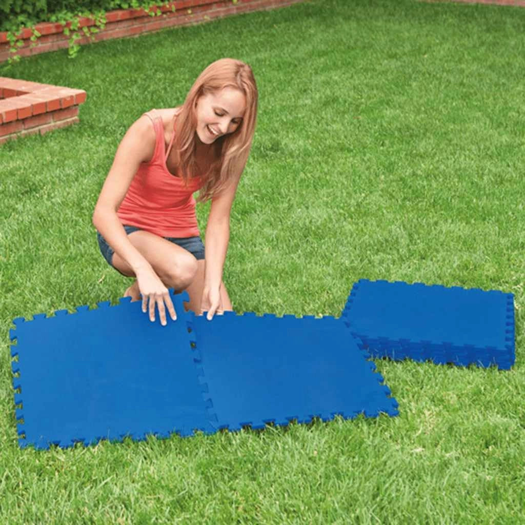 PIASTRELLA ANTISCIVOLO cm.50 x 50 x 1 - azzurra  - INTEX