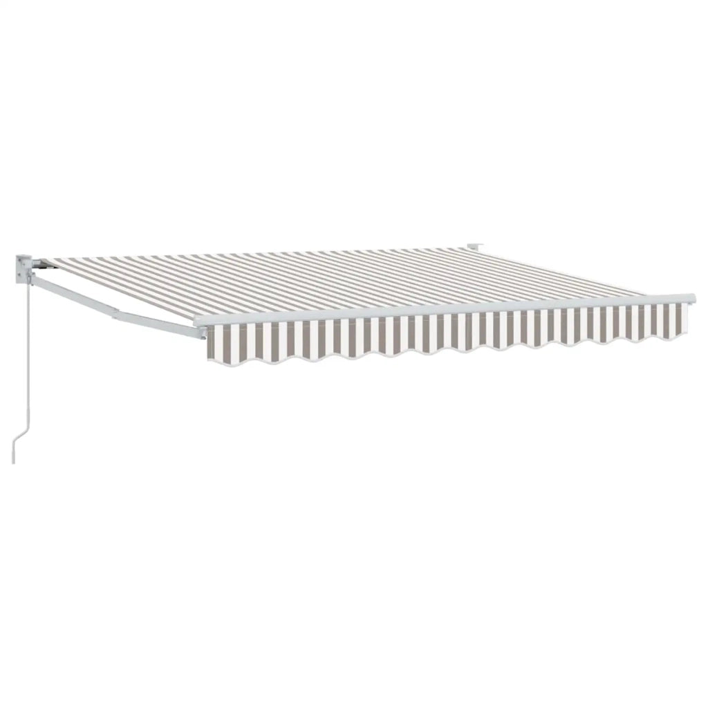 Tenda retrattile Grigio chiaro e bianco 3,5 x 2,5 m 3425952
