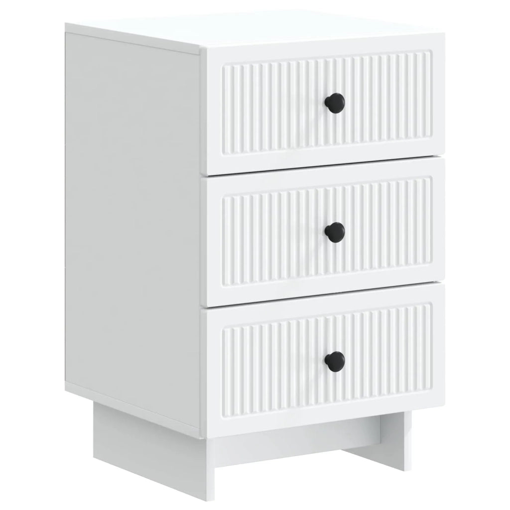 Armadio da Notte Bianco 43 x 41 x 66,5 cm Legno ingegnerizzato 893865
