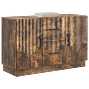 Credenza | Madia | Buffet da pranzo | Armadio da pranzo Rovere Fumo 89 x 34,5 x 57 cm Legno ingegnerizzato
