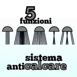DOCCETTA 5 GETTI SUBRA- Cromo  Diam. 90 mm- DH- pezzi 1