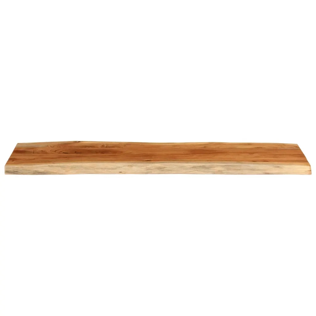 Piano Tavolo 110x40x3,8 cm Rettangolare Legno Acacia Bordi Vivi 370637