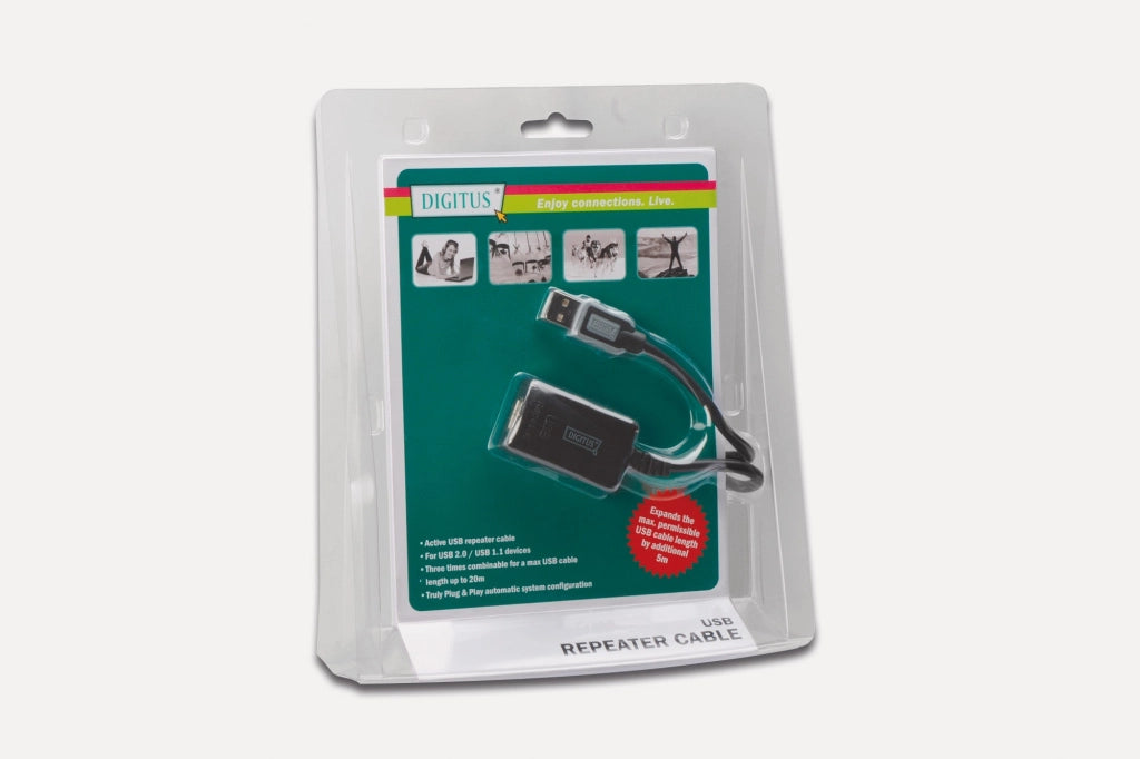 Estensore di Linea Usb 2.0 Maschio/Femmina Con Cavo da Mt. 5