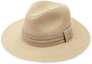 Cappello solare UPF 30+ con bordo ampio - Cappello di paglia - Respirabile - Adattabile - Leggero - Carta di paglia di alta qualità