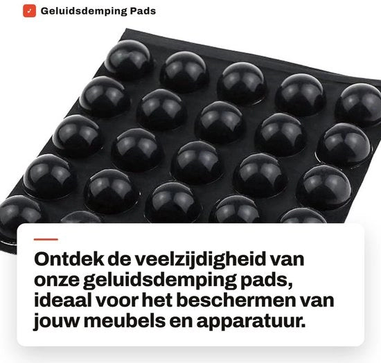 Pads di demagnetizzazione del suono - Autoadesivi e antiscivolo - Nero - Antiurto e antivibrazione - 25 pezzi - Adatti per mobili e apparecchiature