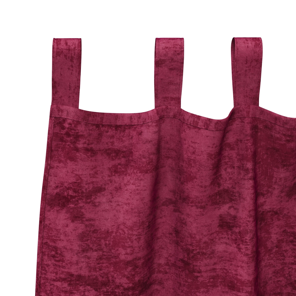 Tende 2 pz con Occhielli Rosso Vino 175x140 cm