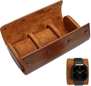 Organizzatore di orologi in pelle per uomo e donna, 3 orologi in pelle con organizzatore di orologio