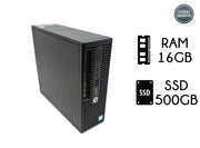 PC Desktop HP ProDesk 400 G3  Processore Intel Core I5-6500 Ram 16GB SSD 500GB Win 11 Pro Small Form Factor Postazione da Lavoro Ufficio - Ricondizionato