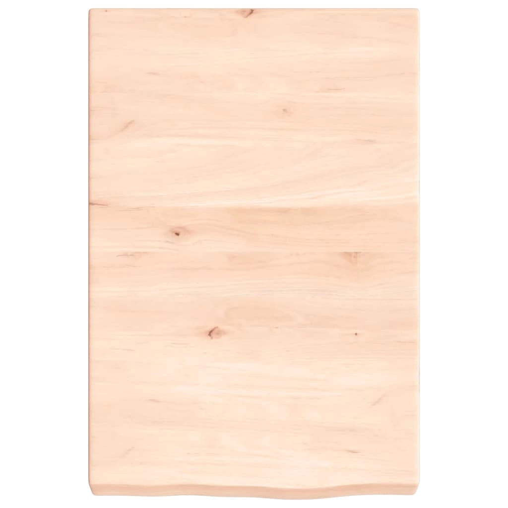 Piano Bagno 40x60x(2-6) cm in Legno Massello Non Trattatocod mxl 74445