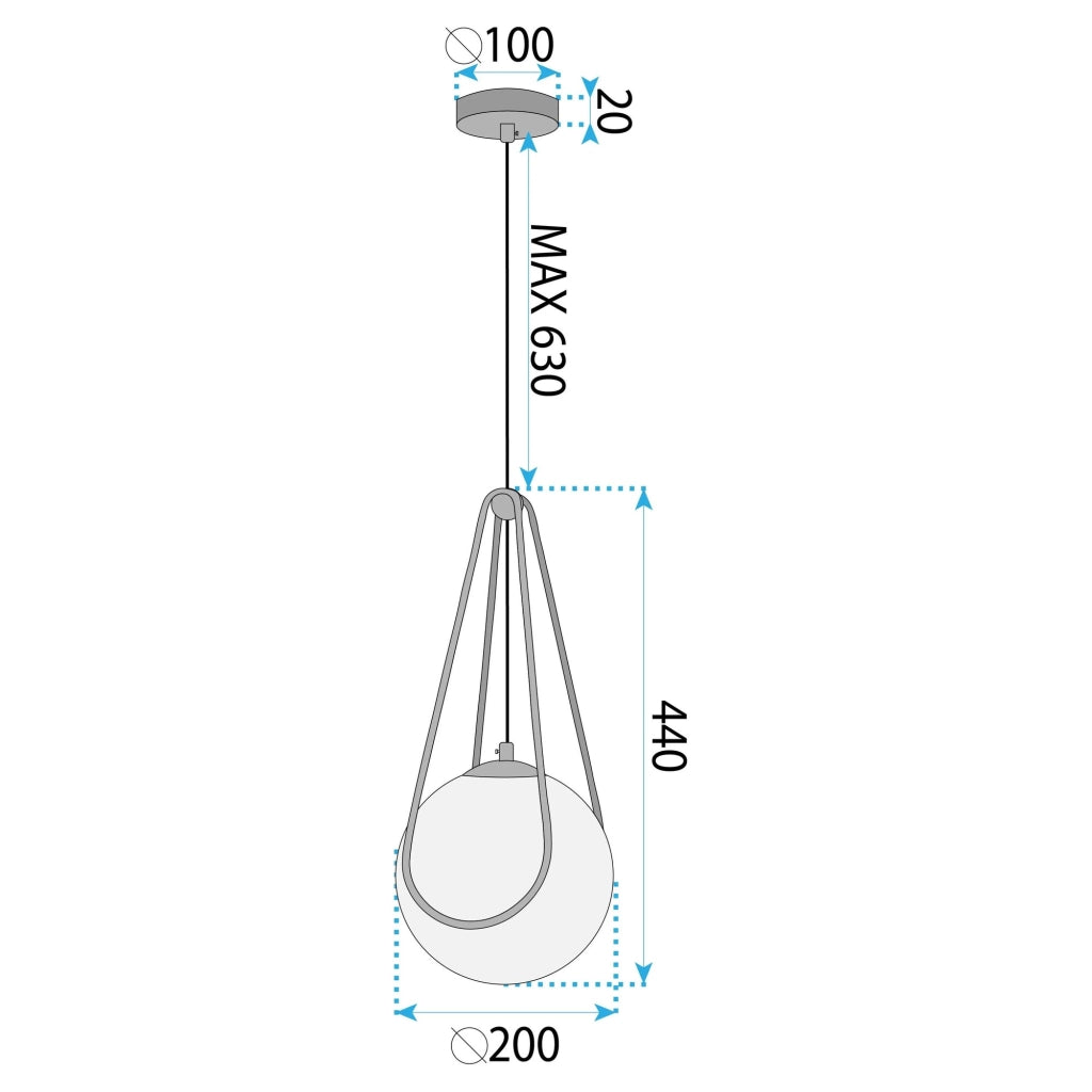 Lampada Da Soffitto APP1792-1CP 20cm Black