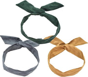 Accessori per capelli vintage - Set di 3 fascie per capelli - Retro accessori per capelli - Flessibili e regolabili - Adatti per ogni stile di capelli
