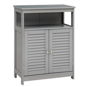 Mobile contenitore per bagno 60 x 30,5 x 80 cm spazio organizzato finitura moderna in MDF grigio 20_0012728
