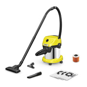 Aspiratore solidi e liquidi wd 3 s v-15/6/20 potenza 1000 w capacità 15lt. colore inox 1.628-150.0 karcker