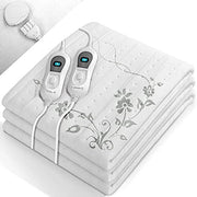 Deken elettrico a riscaldamento - Deken elettrico per letto - 2 persone - Bianco