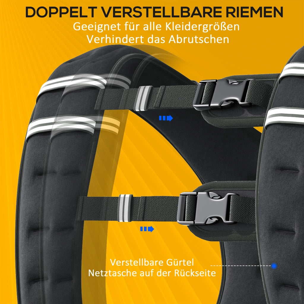 Gilet Zavorrato Pesi 10 kg per Fitness e Allenamento ¨C zephmum ¨C Unisex
