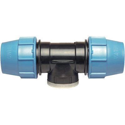 TEE A COMPRESSIONE FILETTO FEMMINA PN16 UNIDELTA - MM 50X11/2F