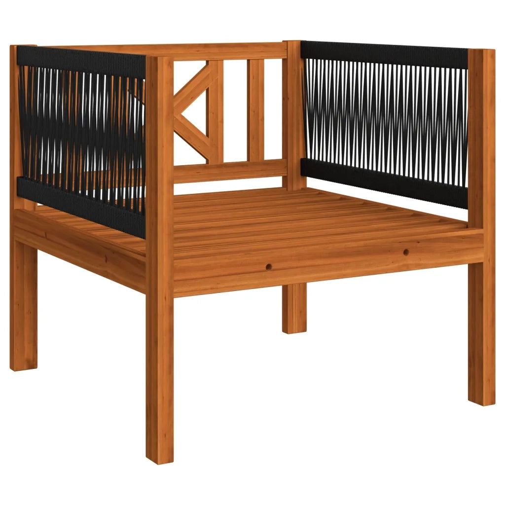 Set Divani da Giardino 6 pz con Cuscini Crema Massello Acacia cod mxl 37837
