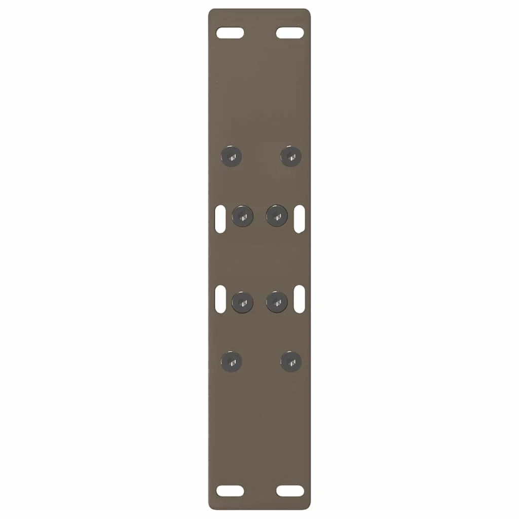 Set di 2 gambe regolabili per tavolino da caffè a forma di A 50 x 42-43 cm acciaio nero 02_0057115