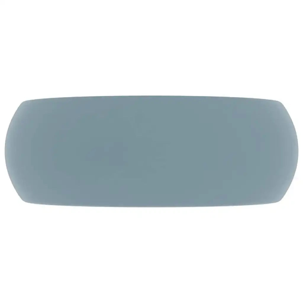 Lavandino Lusso Rotondo Azzurro Opaco 40x15 cm in Ceramica 147000