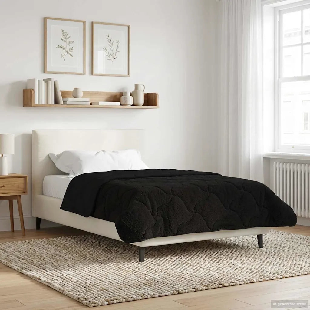 Piumone Completo Annuale Trapuntato Nero 155 x 200 cm 42026255