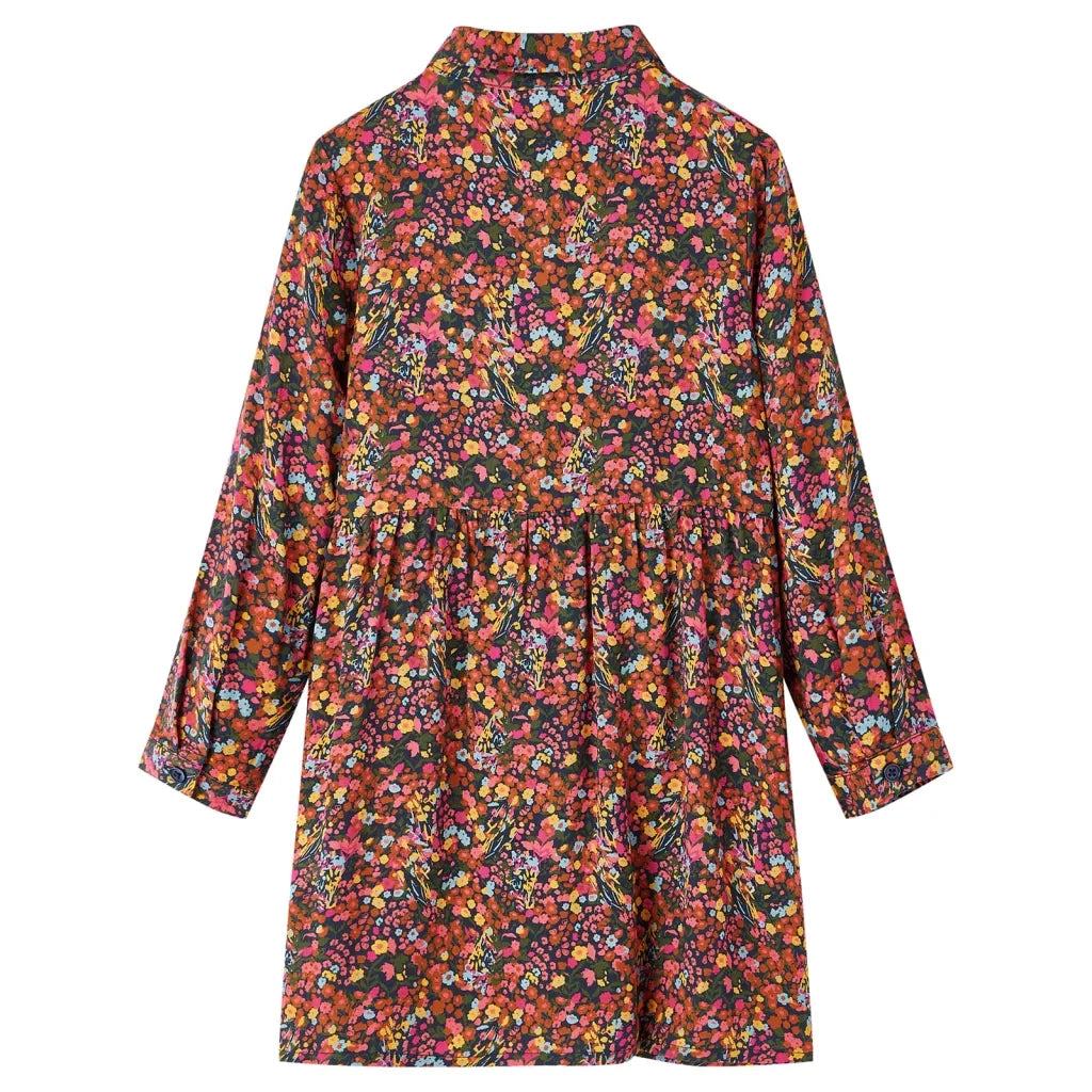 Abito da Bambina a Maniche Lunghe Multicolore 140 14906