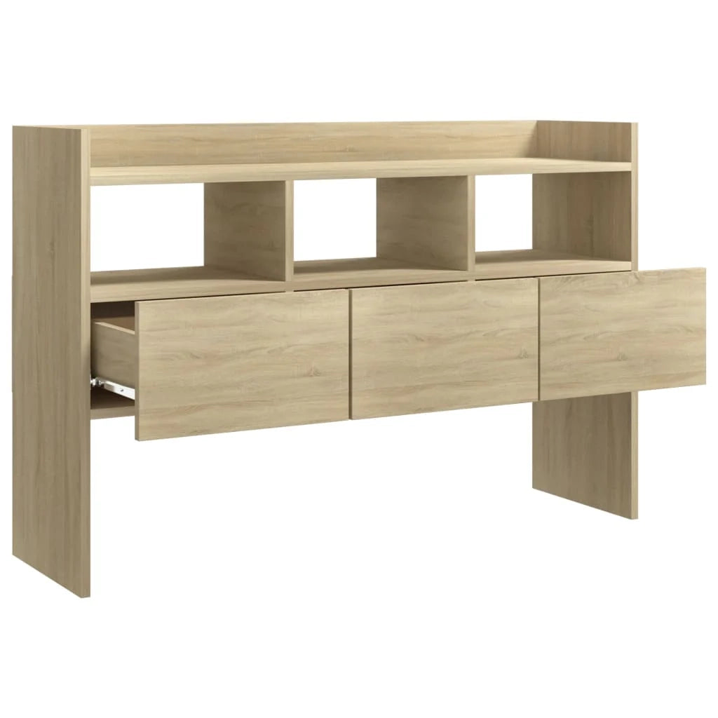 Buffet credenza cassettiera armadio mobile contenitore organizer cucina soggiorno rovere Sonoma 105 x 30 x 70 cm legno ingegnerizzato marrone 02_0031489