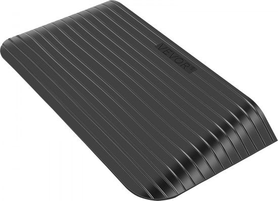 Ospite per Autociclisti 90,2 x 45 x 7,5 cm Piastra di Accostamento per Sedia a Rotelle con Pendio Nera Fatta di Gomma Riciclata con Striscia Antiscivolo e Capacità di Carico fino a 1000 kg Adatta per Diversi Tipi di Veicoli