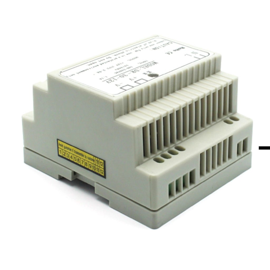 Kit Videocitofono Nordström Avidsen 2 Appartamenti – Pulsantiera Esterna con Videocamera + 2 Monitor Touch 4,3” + Alimentatori DIN