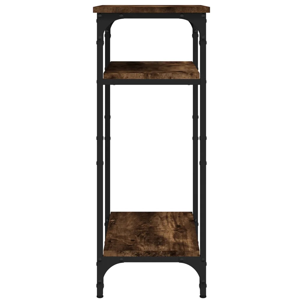 Tavolino Rovere Fumo 40x30x75 cm in Legno Multistrato 825799