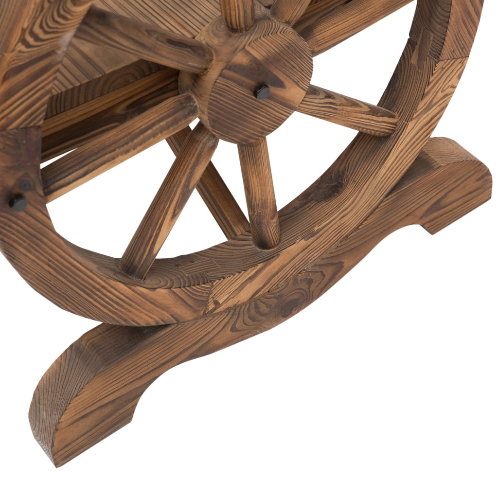 Panchina da Giardino 2 Posti con Braccioli ¨C zephmum ¨C Legno Massello Marrone 114x58x80 cm
