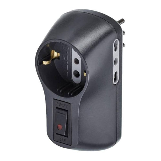 Adattatore bticino s3610gb bsafe 1 presa tedesca e 2 bipasso 10/16a grigio