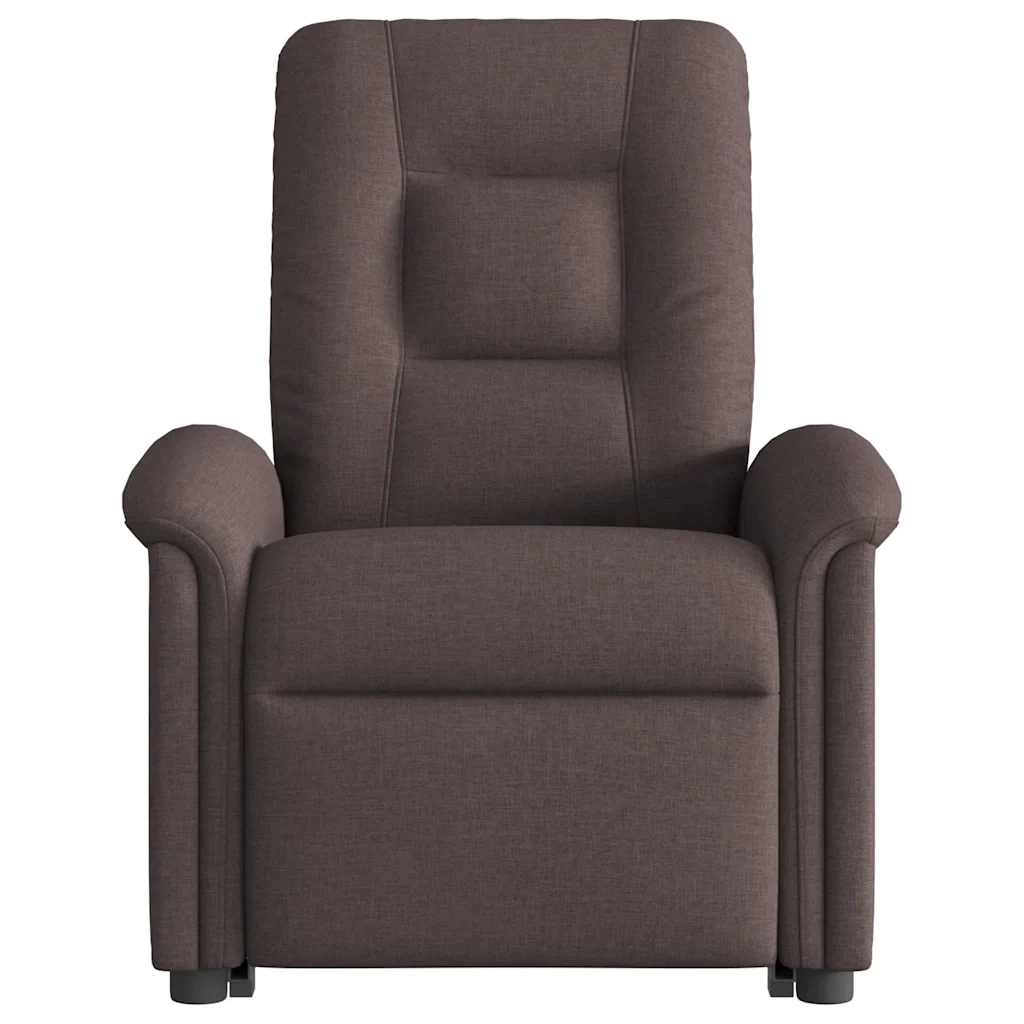 Poltrona | Sedia Relax Alzapersona Reclinante Elettrica Marrone Scuro Tessuto
