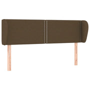 Testiera | Testata ad Orecchio Marrone Scuro 147x23x78/88 cm in Tessuto