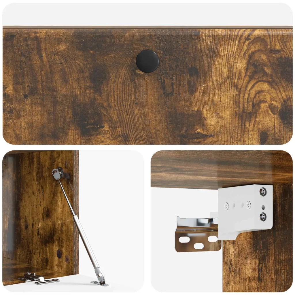 Mobile Porta TV da Muro 98 x 41 x 30 cm Rovere Fumo 899210