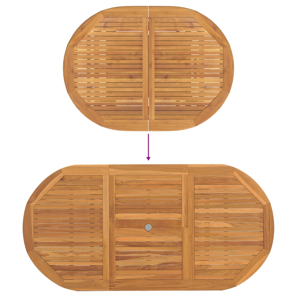 Set pranzo giardino  5 pezzi in legno massello di teak
