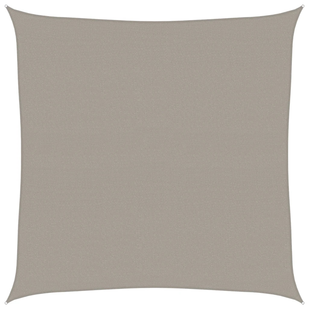 vidaXL Vela Parasole 160 g/m² Quadrata Grigio Chiaro 7x7 m in HDPE
