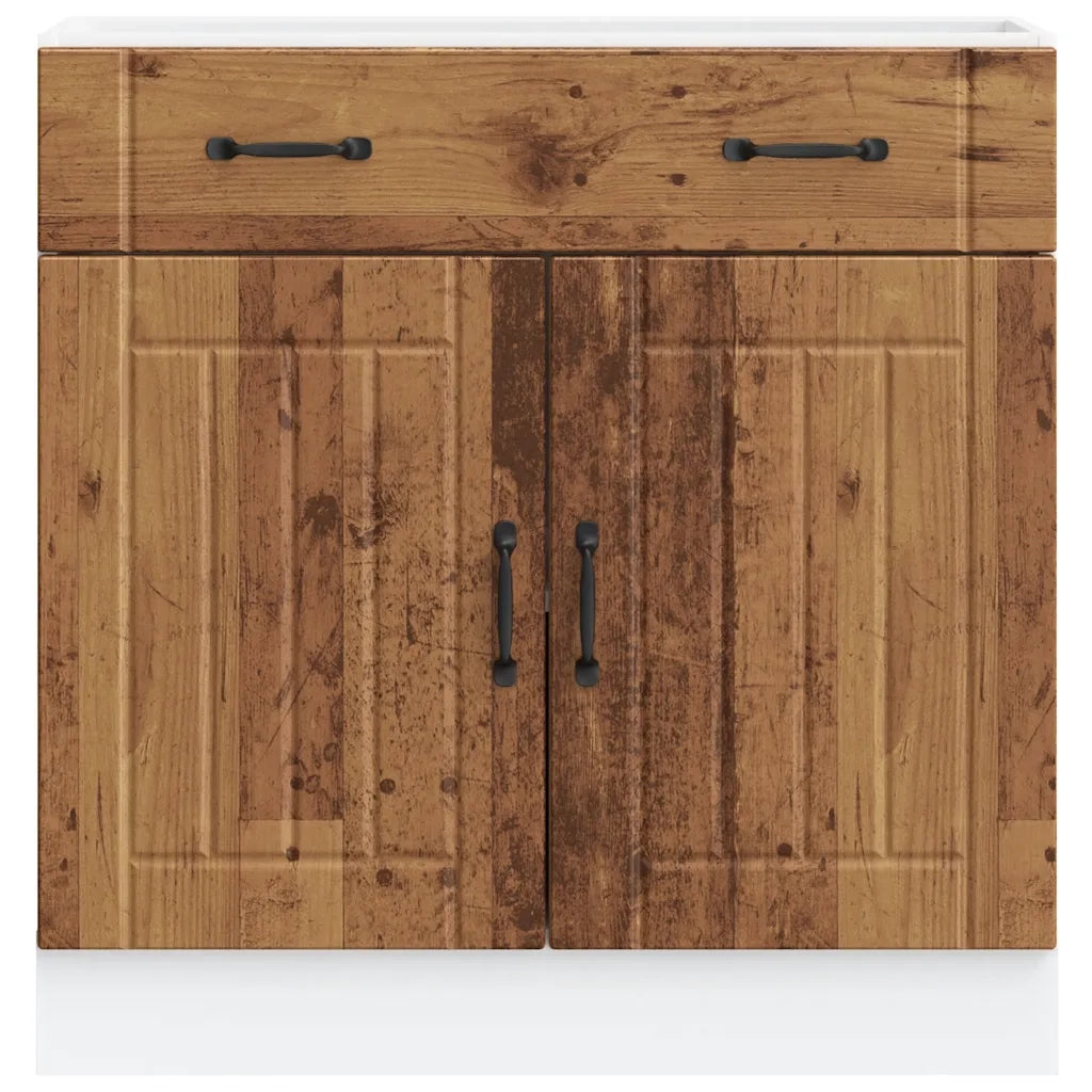 Base da Cucina Lucca Legno Antico in Legno Multistrato 853745