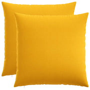 Federa 2 pz HEERLEN Giallo Chiaro 80 x 80 cm Tessuto 913509