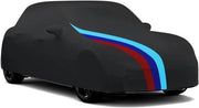 Autohoes per auto per interni - Stoffa impermeabile, respirante, morbido e elastico - Adatto per Mini-auto - Lunghezza 42~45 metri - Nero con disegno