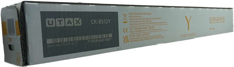 ORIGINAL Utax toner giallo CK-8512Y 1T02RLAUT1 ~15000 Seiten