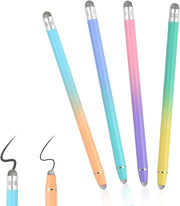 Tastino universale per tablet, compatibile con schermi touchscreen, 4 tastini, 2-in-1 touch-stylus capacitivo, penna per schermo compatibile con smartphone e tablet Android/iOS