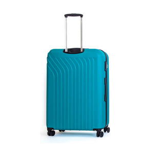 Trolley Valigia Grande Rigida in ABS 4 Ruote TSA Ravizzoni Cielo Turchese