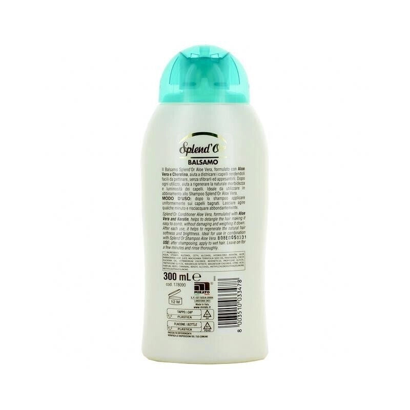 SPLENDOR BALSAMO 300ML ALOE E CHERATINA